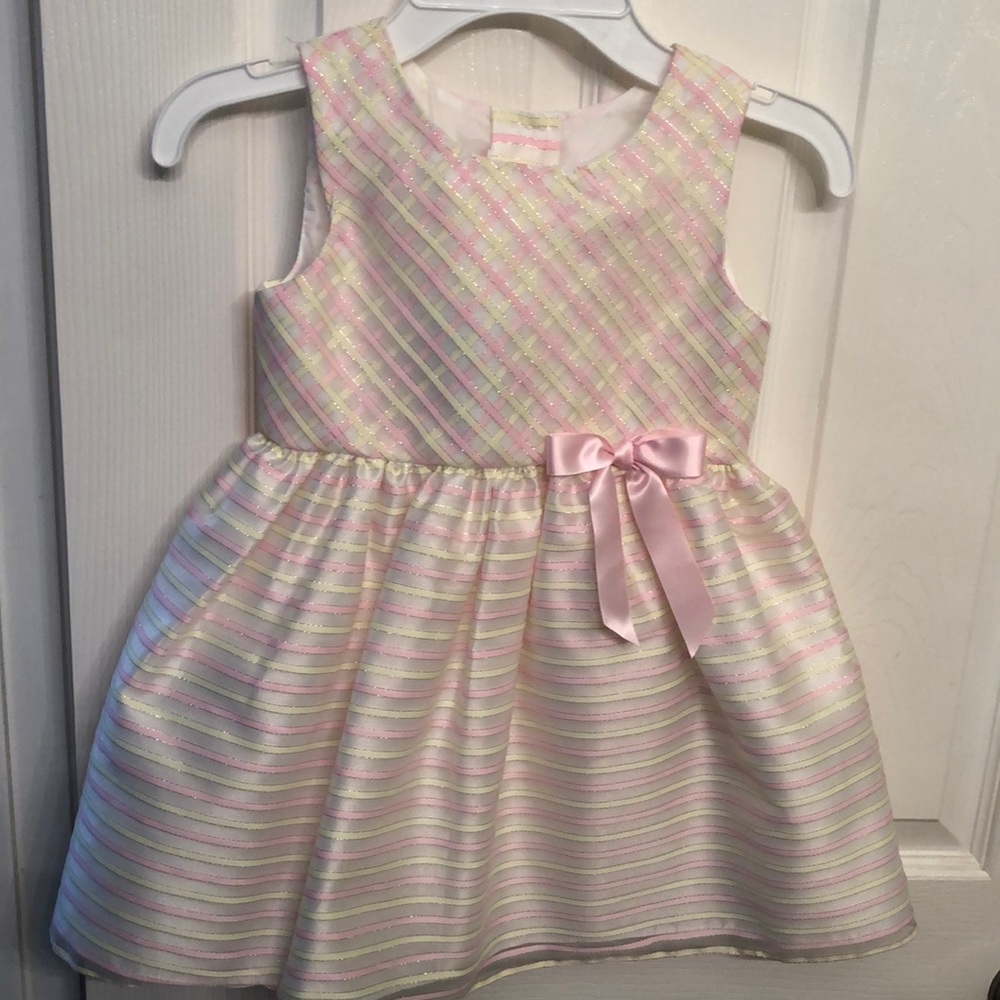 Pastel yellow, pink, white fancy dress